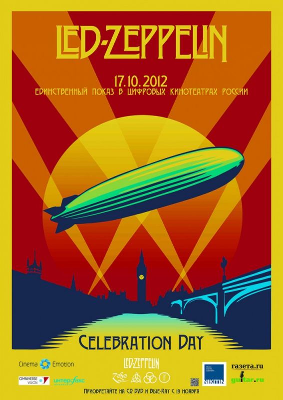 Фильм  Led Zeppelin «Celebration Day» (2012) скачать торрент