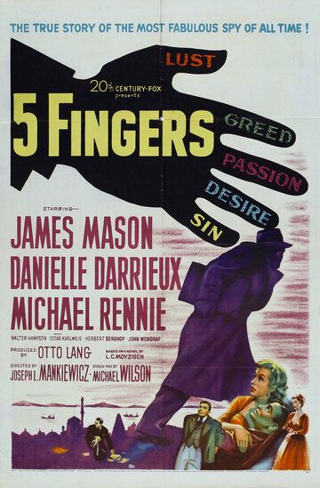 Фильм  Пять пальцев (1952) скачать торрент